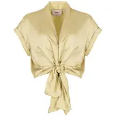 Freebird Dames Tops & T-shirts Wv-satin-air-26-1 - Groen - Maat L