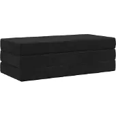 vidaXL Vouwbare Sofa Bed 160 x 67 x 45 cm Zwart