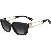 Moschino Zonnebril goud / violetblauw / zwart