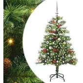 vidaXL Kunstkerstboom 150 LED's Warmwit PVC en Metalen Groen