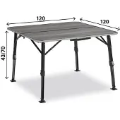 Brunner Elùtop Compack Square 120 - campingtafel