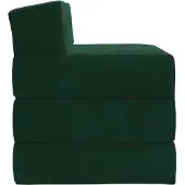vidaXL Vouwbare Sofa Bed Donkergroen 200 x 70 x 15 cm Fluweel