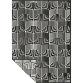 Home Collection Dubbelzijdig Buitenkleed Flatweave - Zwart 80 x 150 cm