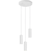 TRIO SOKA - Hanglamp - Wit mat - excl. 3x GU10 5 W - Plafondbevestiging - In hoogte verstelbaar