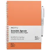 MOYU Uitwisbare Agenda A5 - Sunset Orange - Premium Cover - Multifunctionele pagina’s - Inclusief uitwisbare pen, penhouder en wisdoekje