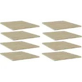 vidaXL Wandschappen 8 st 40x50x1,5 cm spaanplaat sonoma eikenkleurig