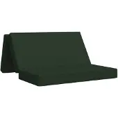 vidaXL Vouwbare Sofa Bed 120 x 67 x 45 cm Donkergroen
