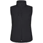 Clique Dames softshell bodywarmer Classic L / Zwart