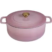 ComBekk Geëmailleerde Gietijzeren Braadpan 'Roze' Ø24cm / 3.8L