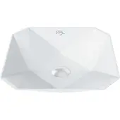 SaniGoods Kubus opbouw waskom 40x40cm glans wit