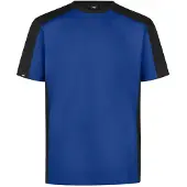 FHB Marc T-Shirt tweekleurig Korenblauw-Zwart maat 4XL heren