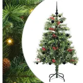 vidaXL Kunstkerstboom 150 LED's Warmwit PVC en Metalen Groen