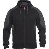 F-engel F. Engel 8820-233 Hoody Sweater Zwart/Antraciet maat L heren