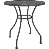vidaXL Tuintafel Ø80x72 cm metaalgaas antracietkleurig