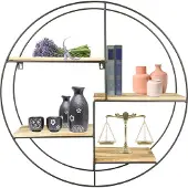 MaxxHome Wandrek industrieel - metaal - 55x55x11 cm - Model 2