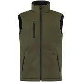 Clique Padded Hoody Softshell Bodywarmer Mistgroen maat S heren