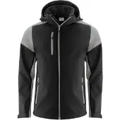 Printer Prime Softshell Jas Heren Zwart/Staalgrijs maat XL heren