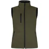 Clique Padded Hoody Softshell Bodywarmer Dames Mistgroen maat L dames
