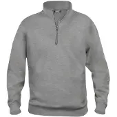 Clique Basic halfzip Grijs Melange maat 5XL 3671