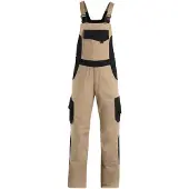 FHB Eckhard Tuinbroek Twill Beige-Zwart maat 29 heren