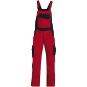 FHB Eckhard Tuinbroek Twill Rood-Zwart maat 74 heren