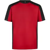 FHB Marc T-Shirt tweekleurig Rood-Zwart maat S heren