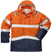 Fristads High vis regenjack klasse 3 4624 RS Hi-Vis oranje/marineblauw maat XL heren