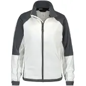 Dassy Kazan Women Tweekleurige fleecevest voor dames Wit/Cementgrijs maat S dames