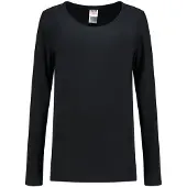 Tricorp 101010 T-Shirt Lange Mouw Dames Zwart maat S dames
