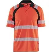 Blakläder 3595-1013 UV-Poloshirt High Vis High Vis Rood/Zwart maat S heren