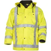 Hydrowear Lokeren Hoge Zichtbaarheidsjas Geel | Maat: XXXL