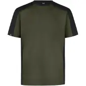 FHB Marc T-Shirt tweekleurig Olijfgroen-Zwart maat 5XL heren