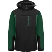 FHB Jannik Softshell-Jack Groen-Zwart maat M heren