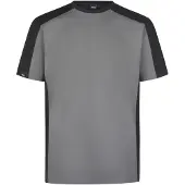 FHB Marc T-Shirt tweekleurig Grijs-Zwart maat M heren