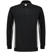 Tricorp 302003 Polosweater Bicolor Zwart/Grijs maat M heren