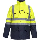 Hydrowear Miramas Multinorm Parka Fluor Geel/Marine maat XL heren