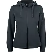 Clique Basic Active Hoody Full Zip Dames Zwart maat XS dames