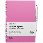 MOYU Uitwisbare Agenda A5 - Passion Pink - Premium Cover - Multifunctionele pagina’s - Inclusief uitwisbare pen, penhouder en wisdoekje