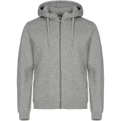 Clique Miami Hoody Fz Grijsmelange maat M uniseks