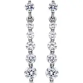 Luxenter Oorbellen 'Furhia' zilver
