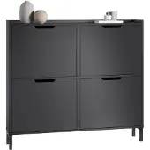SoBuy Schoenenkast – max. 60 kg – 100 x 19 x 90 cm – Zwart