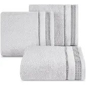 Hobby Hall Amanda Badhanddoek 50x90 cm Zilver - Luxe Katoen