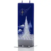 Flatyz Kerstkaars Kerstboom Kerstkaart | platte kaars – uniek handbeschilderd cadeau