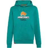 Adidas Sportief sweatshirt 'x Minecraft' smaragd / oranje / zwart / wit
