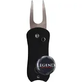 Legend Stiletto Pitchfork Met Golfbal Marker - Zwart