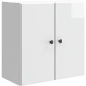 vidaXL Wandkast Hoogglans Wit 59 x 31 x 60 cm Bewerkt hout