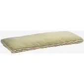 Madam Stoltz - Matraskussen 60x140cm tweezijdig - Mosterd/zand - afneembare hoes -