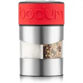 Bodum Peper- en zoutmolen Twin RVS / Rood