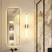 Molto Luce Wandlamp VINA S, zwart, Badkamer, Aluminium, Modern, wandlamp