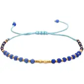 Luxenter Armband met Blauw Kristal 18k goud afwerking - Anlako